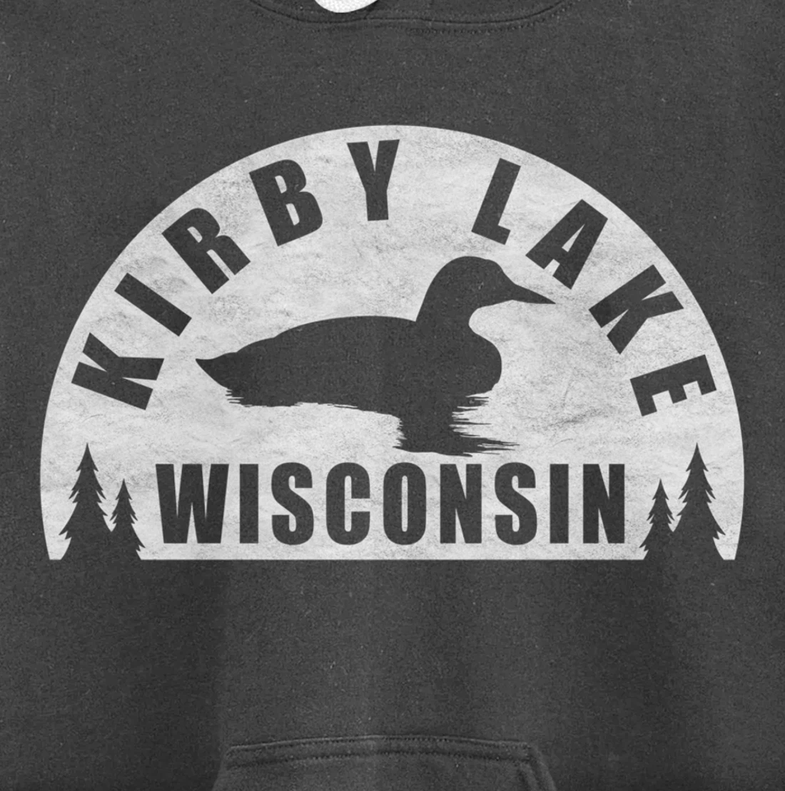 Kirby Lake Northern Wisconsin Loon Pullover Hoodie