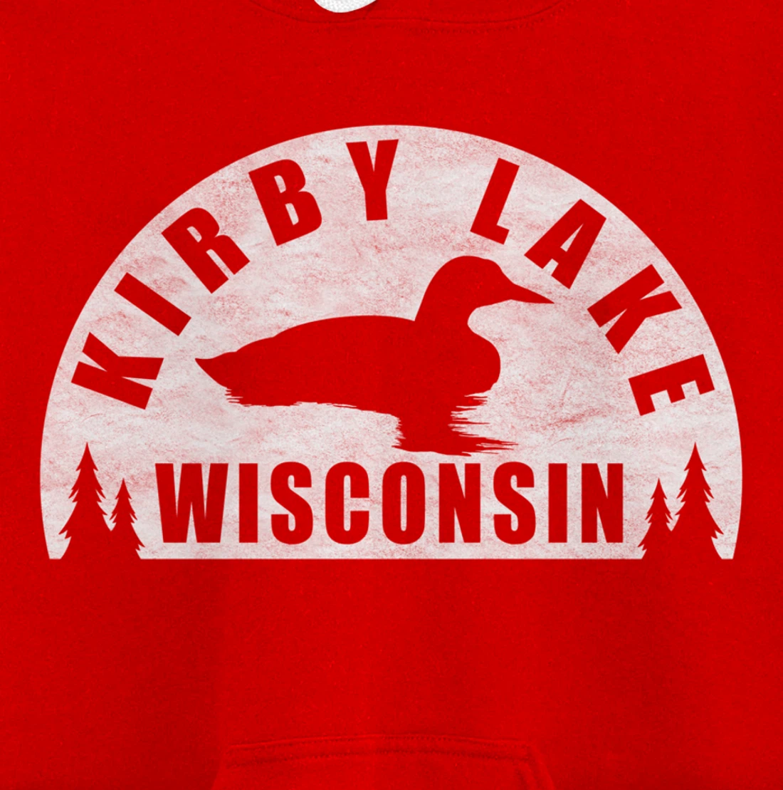 Kirby Lake Northern Wisconsin Loon Pullover Hoodie