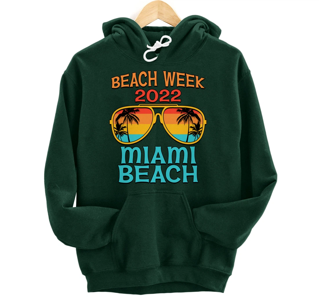 Miami Beach Spring Break Beach Week 2022 Vacation Matching Pullover Hoodie