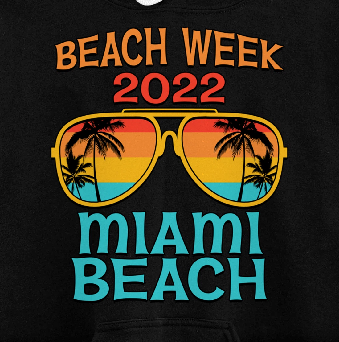 Miami Beach Spring Break Beach Week 2022 Vacation Matching Pullover Hoodie
