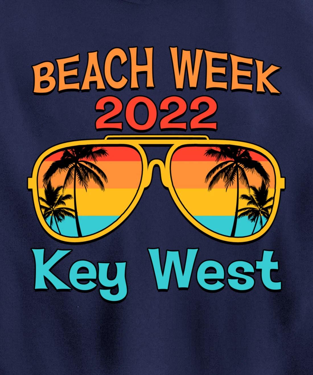 Key West Spring Break Beach Week 2022 Vacation Family Match Pullover Hoodie