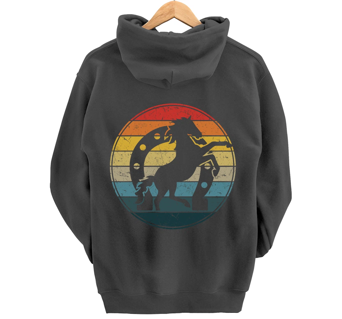 Retro Farrier Horseshoer Hoof Care Pullover Hoodie