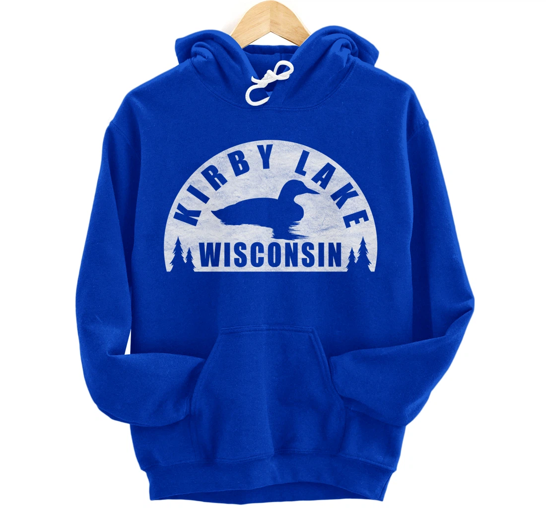 Kirby Lake Northern Wisconsin Loon Pullover Hoodie
