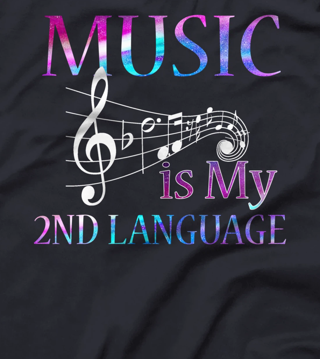 Music Is My Happy Place Inspiring Music Novelty Gifts T-Shirt