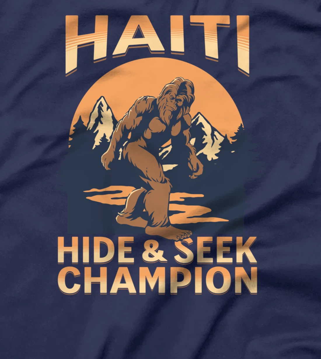 Haiti Bigfoot Country Sunset Champ T-Shirt