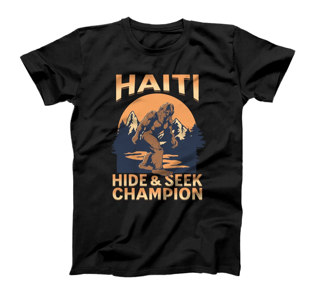 Haiti Bigfoot Country Sunset Champ T-Shirt