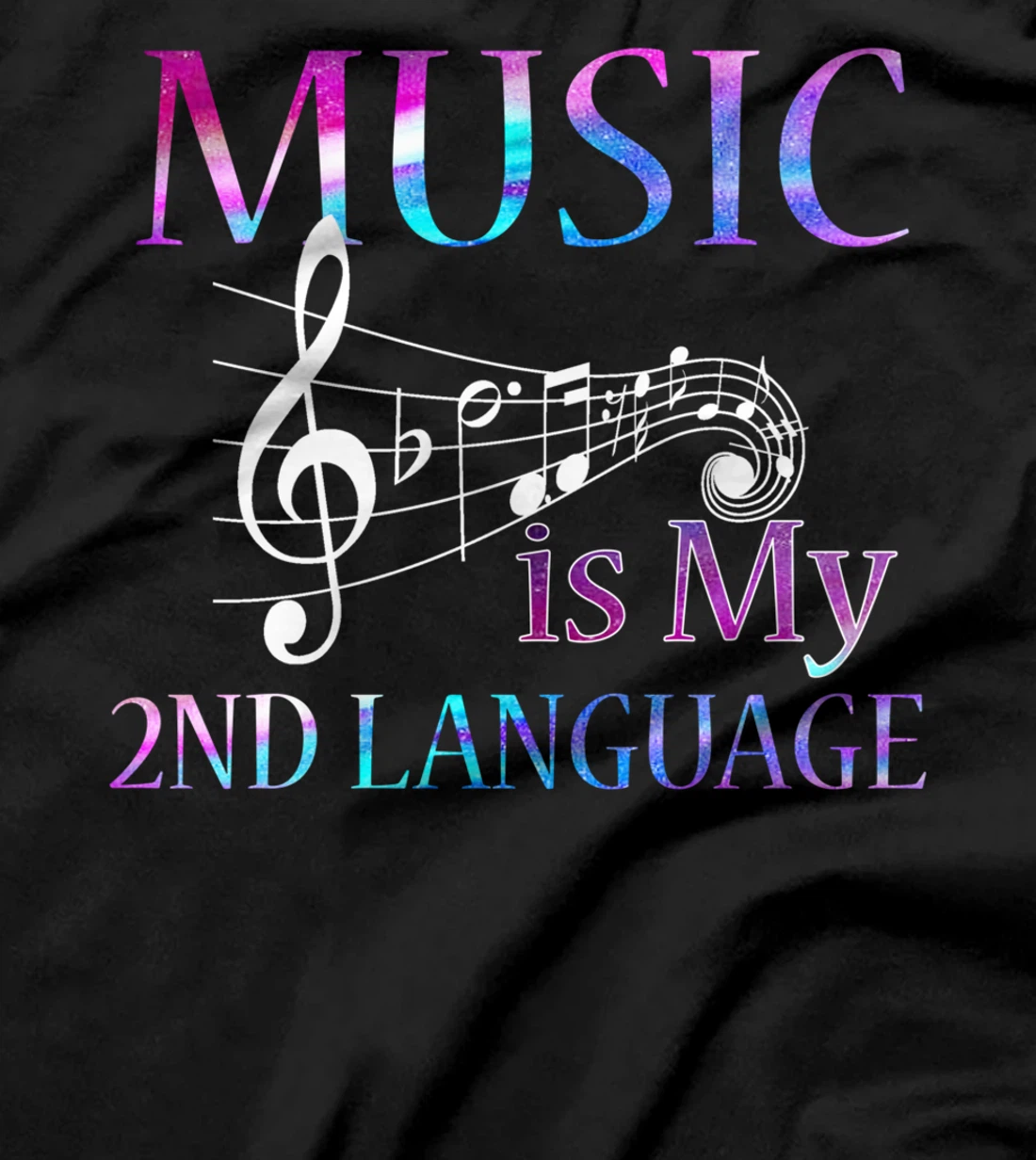 Music Is My Happy Place Inspiring Music Novelty Gifts T-Shirt