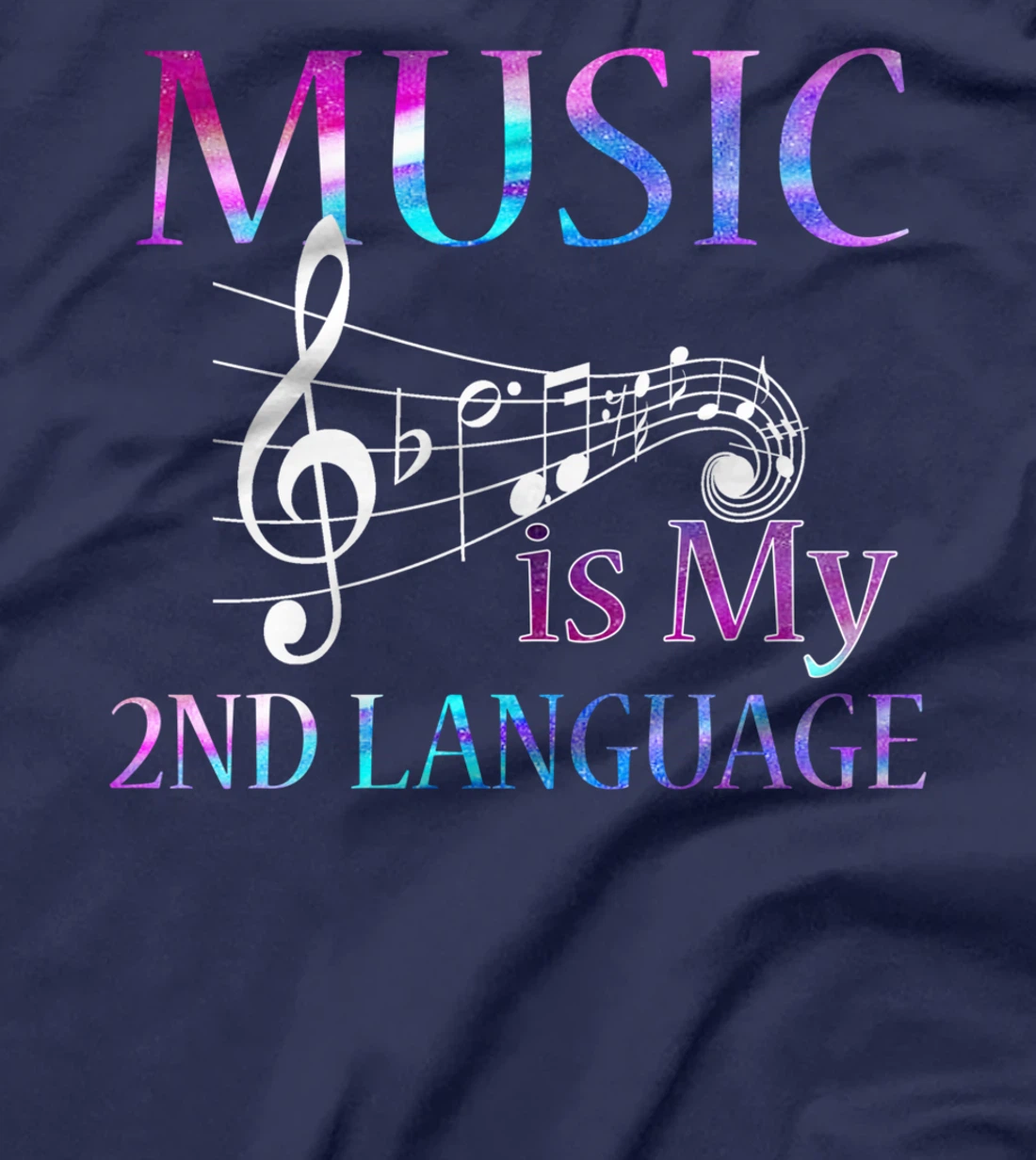 Music Is My Happy Place Inspiring Music Novelty Gifts T-Shirt