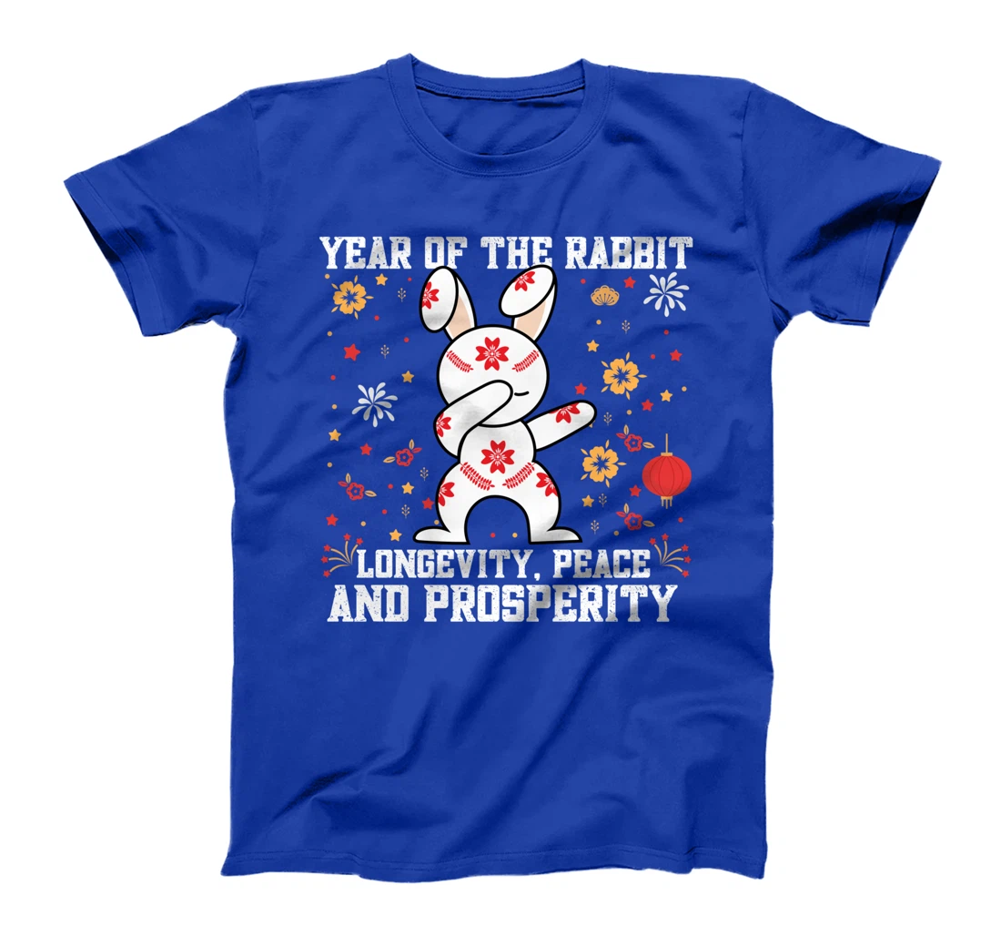 Rabbit Chinese New Year 2023 Longevity, peace and prosperity T-Shirt
