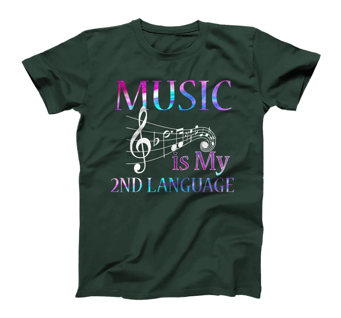 Music Is My Happy Place Inspiring Music Novelty Gifts T-Shirt