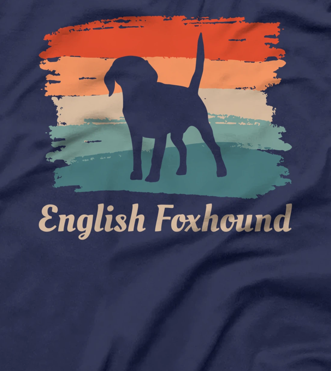 Vintage Retro English Foxhound Dog Lover T-Shirt
