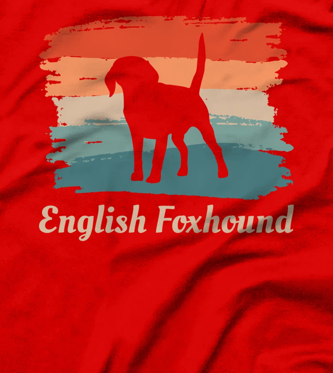 Vintage Retro English Foxhound Dog Lover T-Shirt