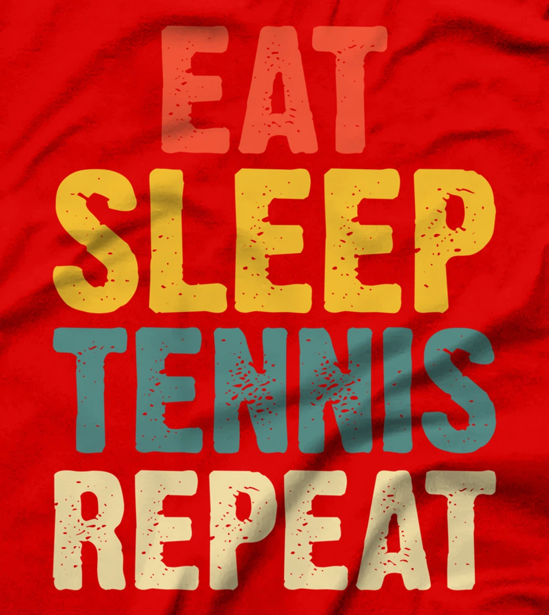 Eat Sleep Tennis Repeat Vintage Retro T-Shirt