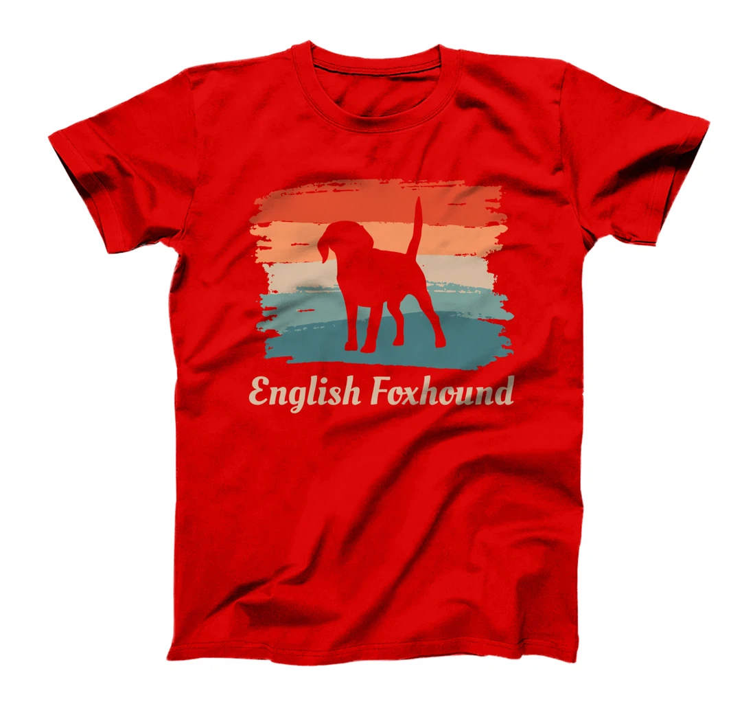 Vintage Retro English Foxhound Dog Lover T-Shirt