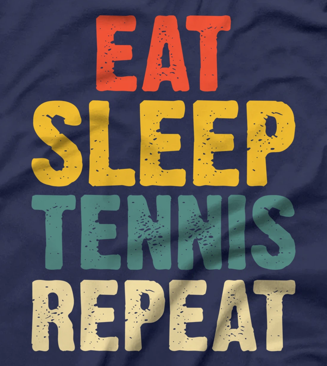 Eat Sleep Tennis Repeat Vintage Retro T-Shirt