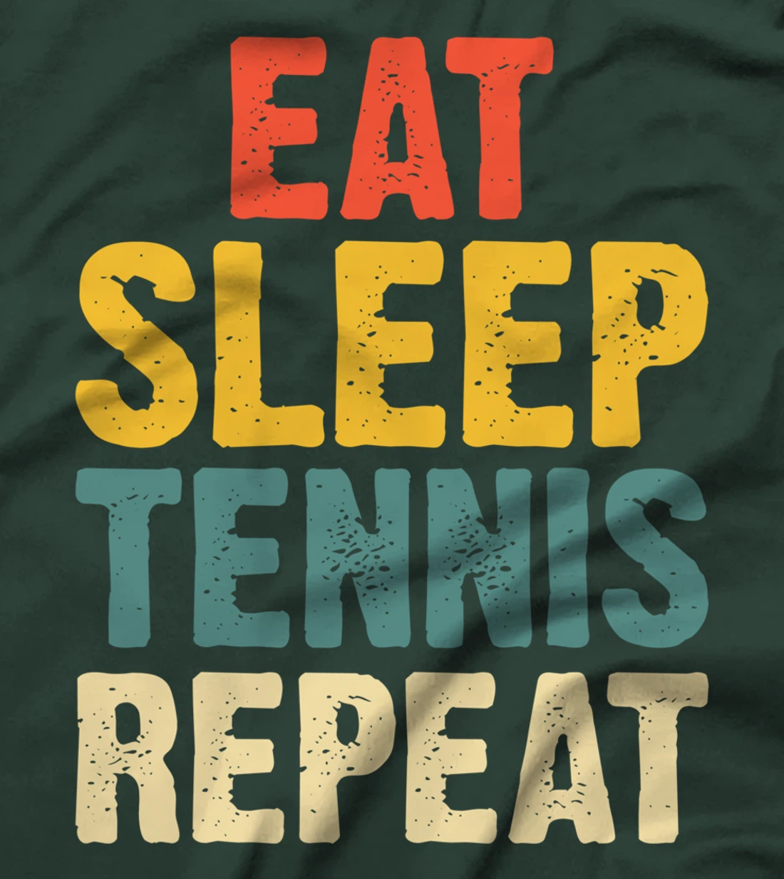 Eat Sleep Tennis Repeat Vintage Retro T-Shirt