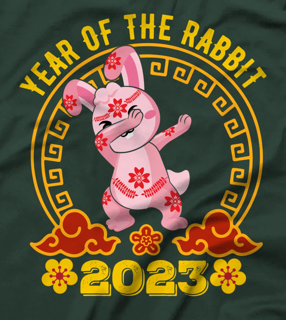 Year of the Rabbit 2023 Chinese New Year 2023 Dabbing Rabbit T-Shirt