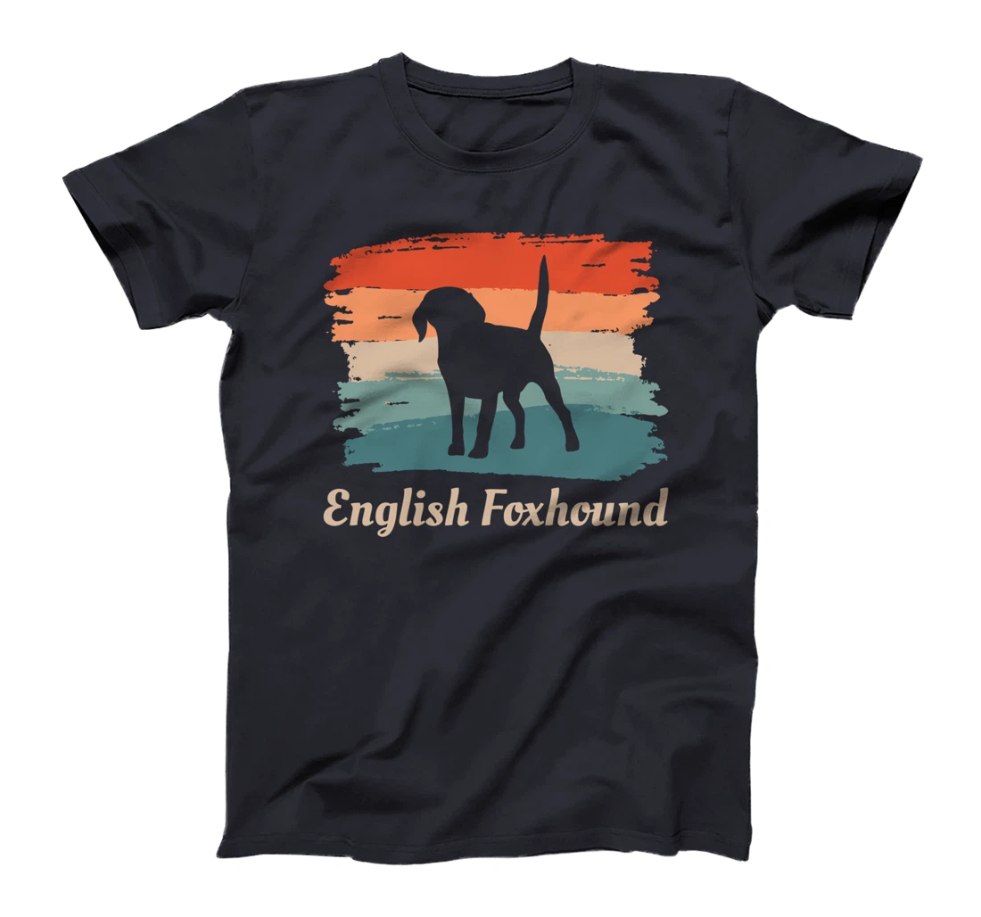Vintage Retro English Foxhound Dog Lover T-Shirt
