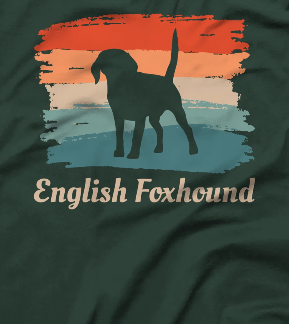 Vintage Retro English Foxhound Dog Lover T-Shirt