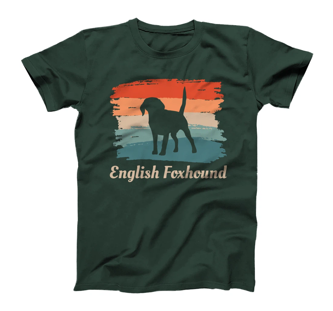 Vintage Retro English Foxhound Dog Lover T-Shirt