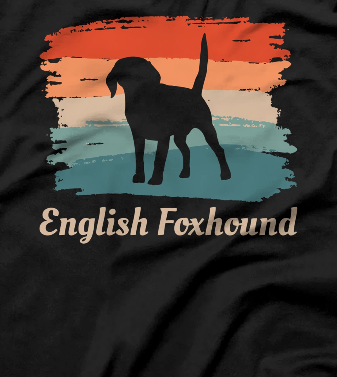 Vintage Retro English Foxhound Dog Lover T-Shirt