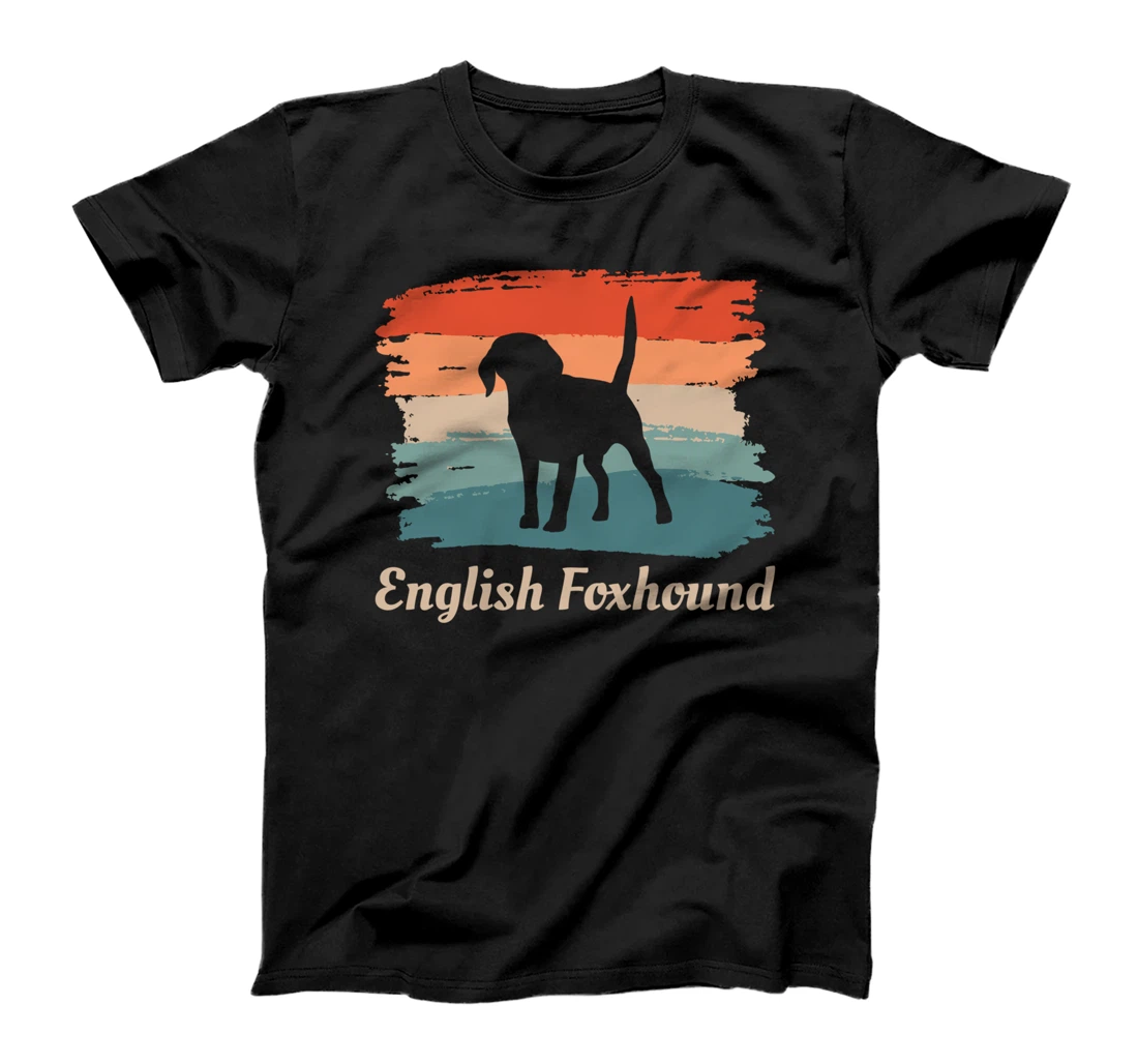 Vintage Retro English Foxhound Dog Lover T-Shirt