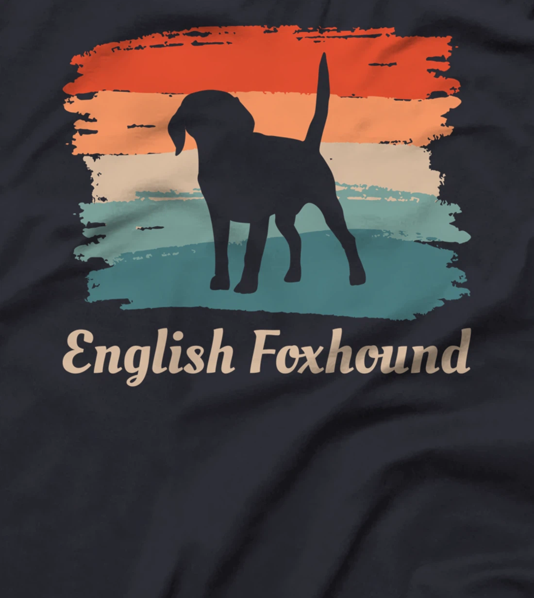 Vintage Retro English Foxhound Dog Lover T-Shirt