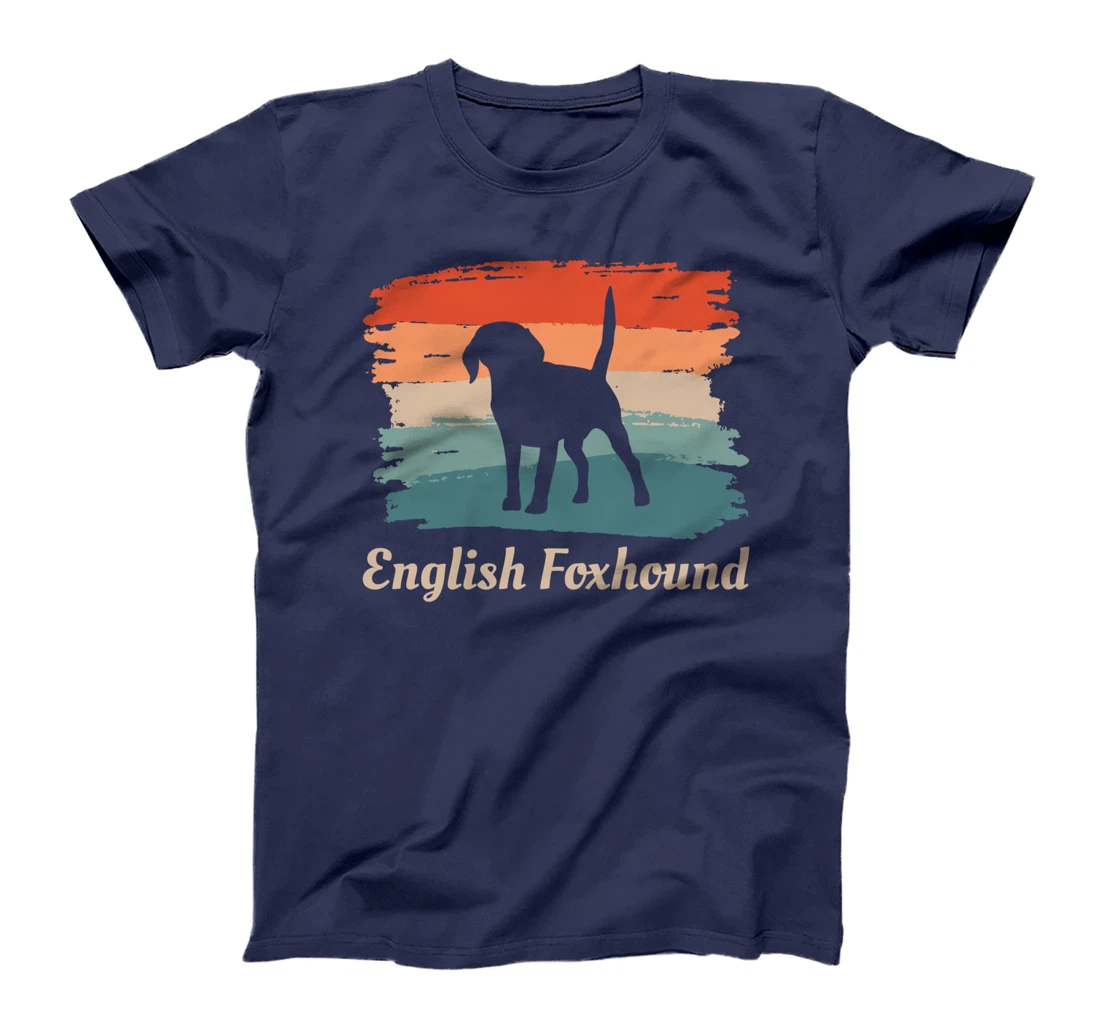 Vintage Retro English Foxhound Dog Lover T-Shirt