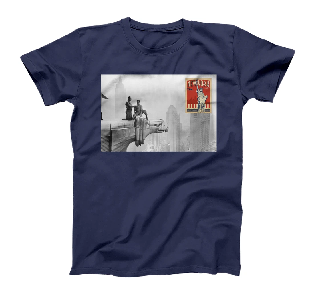 Retro New York City Buildings Manhattan Sky Scrapers T-Shirt