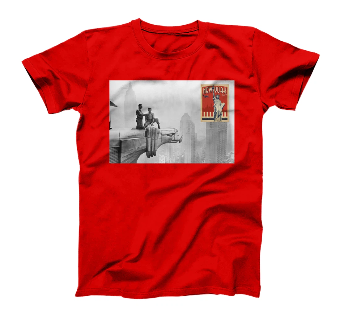 Retro New York City Buildings Manhattan Sky Scrapers T-Shirt