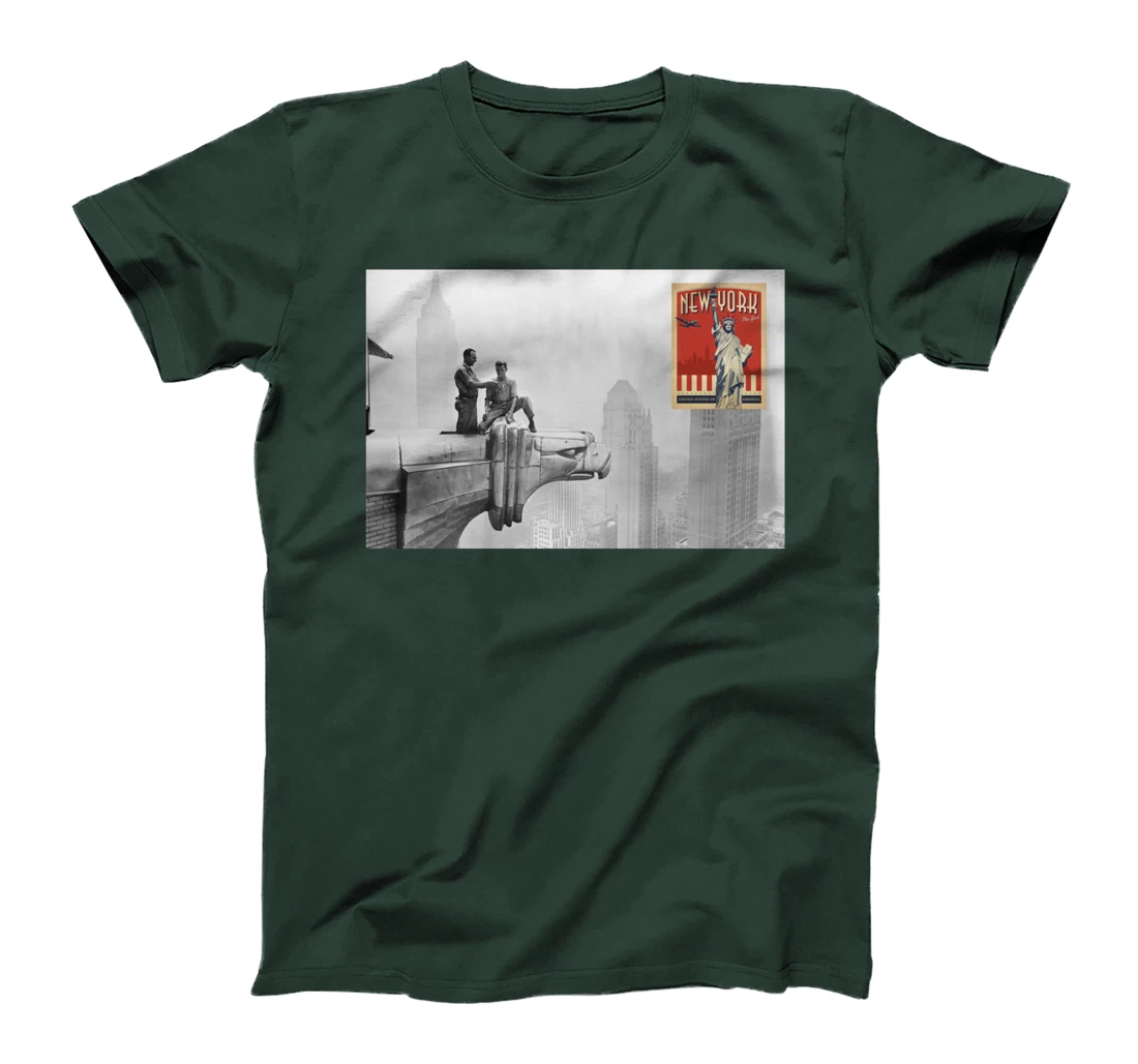 Retro New York City Buildings Manhattan Sky Scrapers T-Shirt