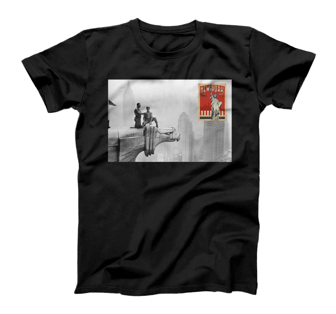 Retro New York City Buildings Manhattan Sky Scrapers T-Shirt