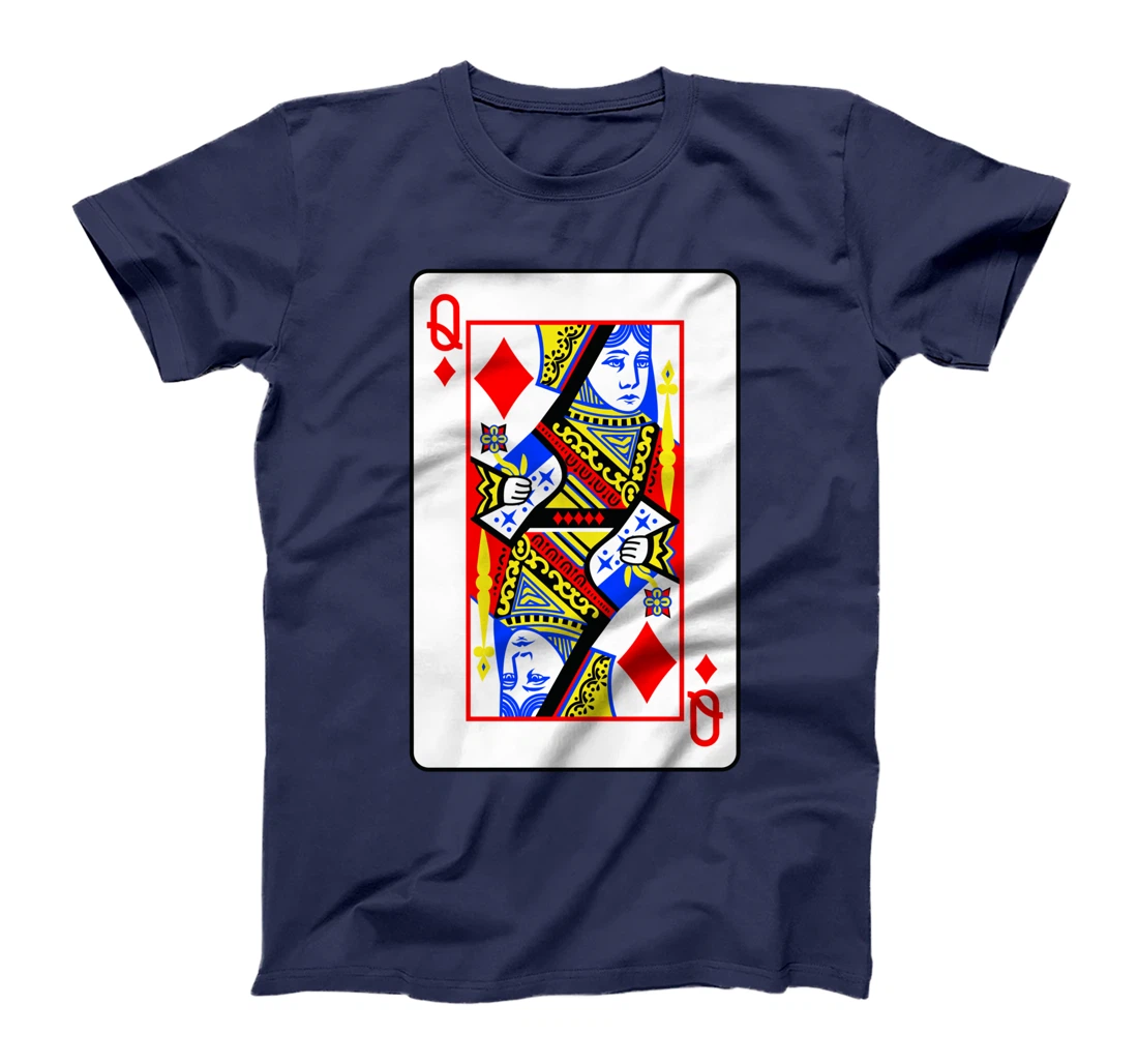Queens Of Diamonds Poker Card Games Playing Cards Black Jack T-Shirt