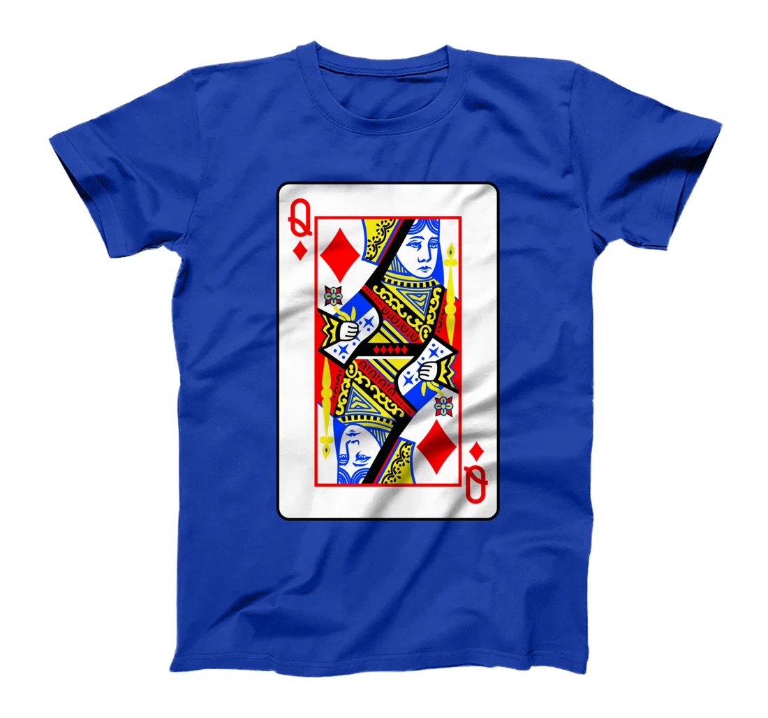 Queens Of Diamonds Poker Card Games Playing Cards Black Jack T-Shirt