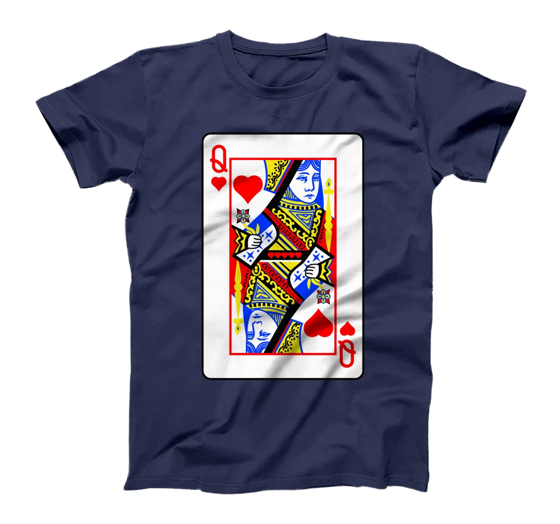Queens Of Hearts Poker Card Games Playing Cards Black Jack T-Shirt