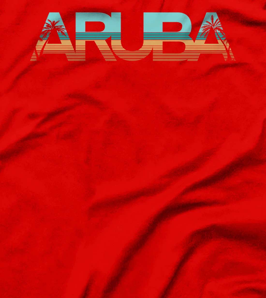 Aruba Island Beach Retro Vintage Vacation Souvenir Flag T-Shirt