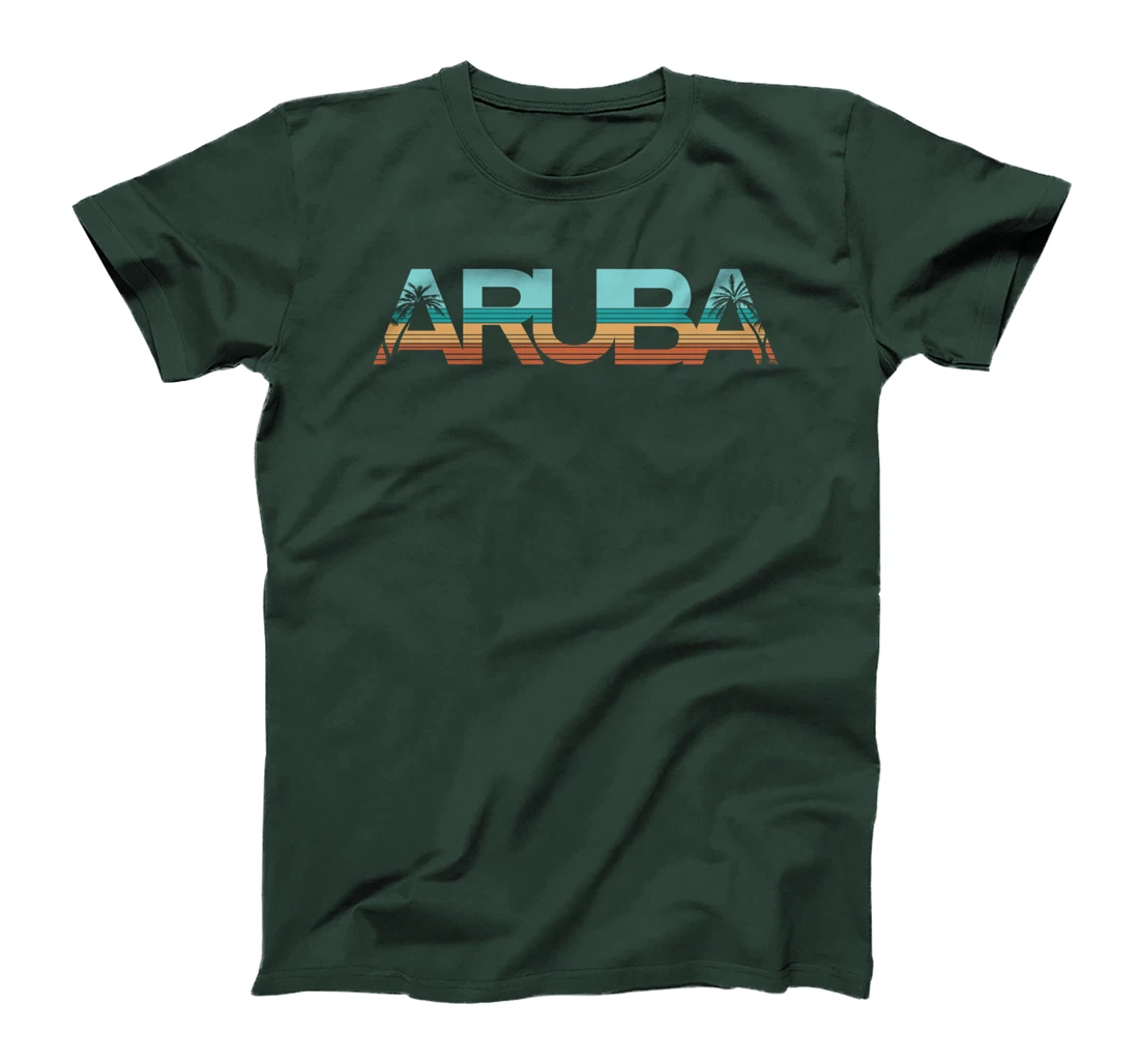 Aruba Island Beach Retro Vintage Vacation Souvenir Flag T-Shirt