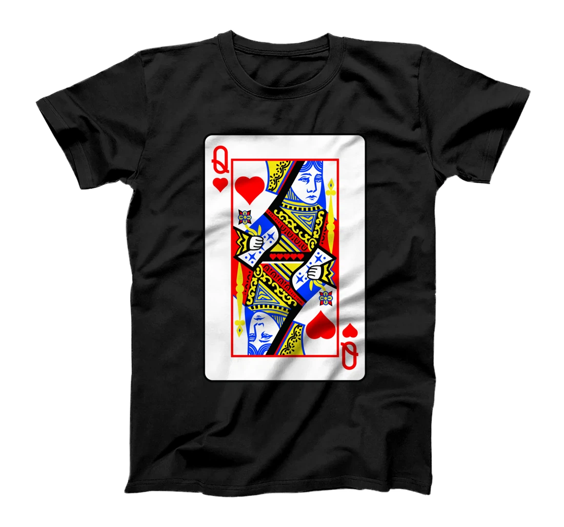 Queens Of Hearts Poker Card Games Playing Cards Black Jack T-Shirt