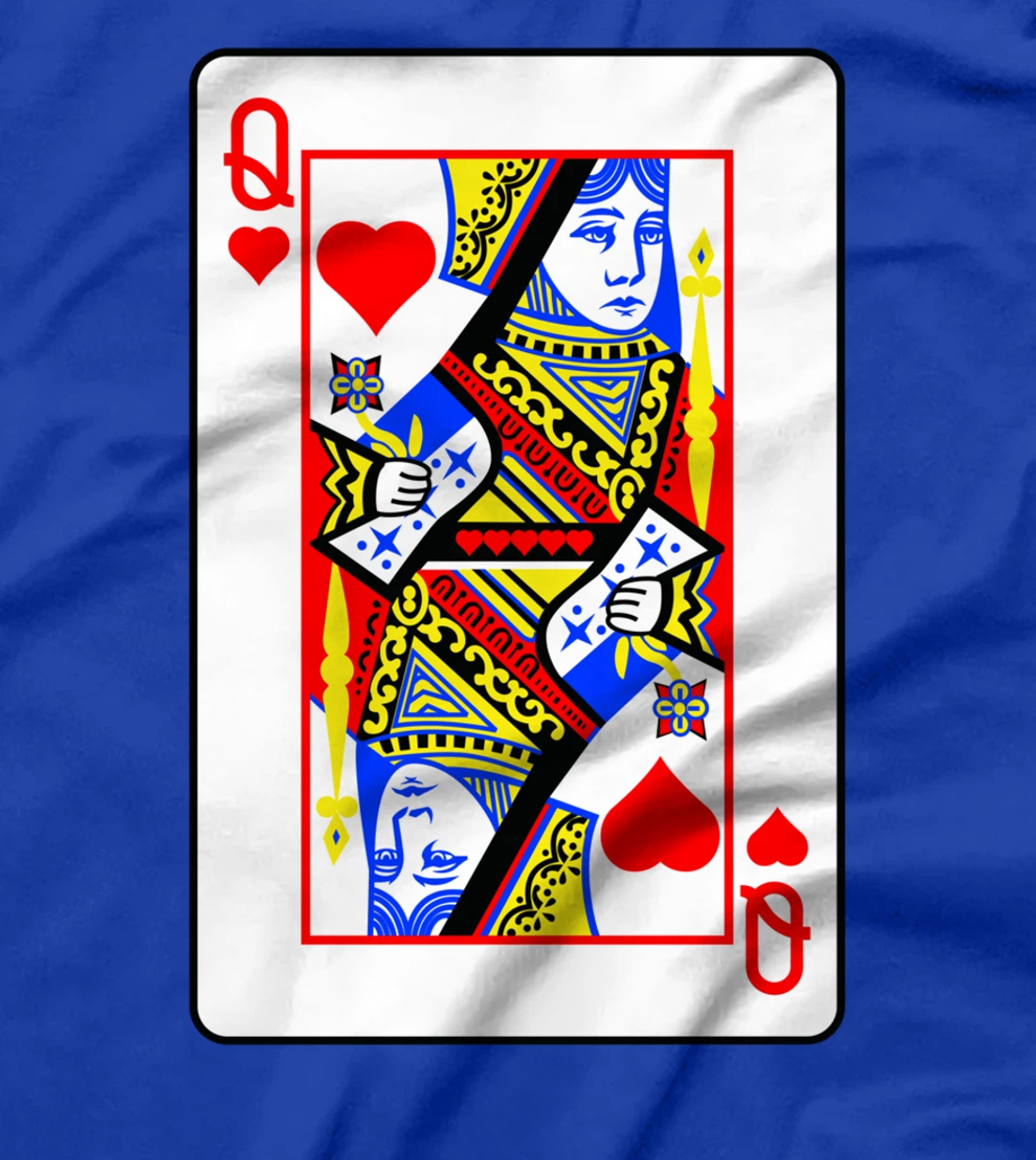 Queens Of Hearts Poker Card Games Playing Cards Black Jack T-Shirt