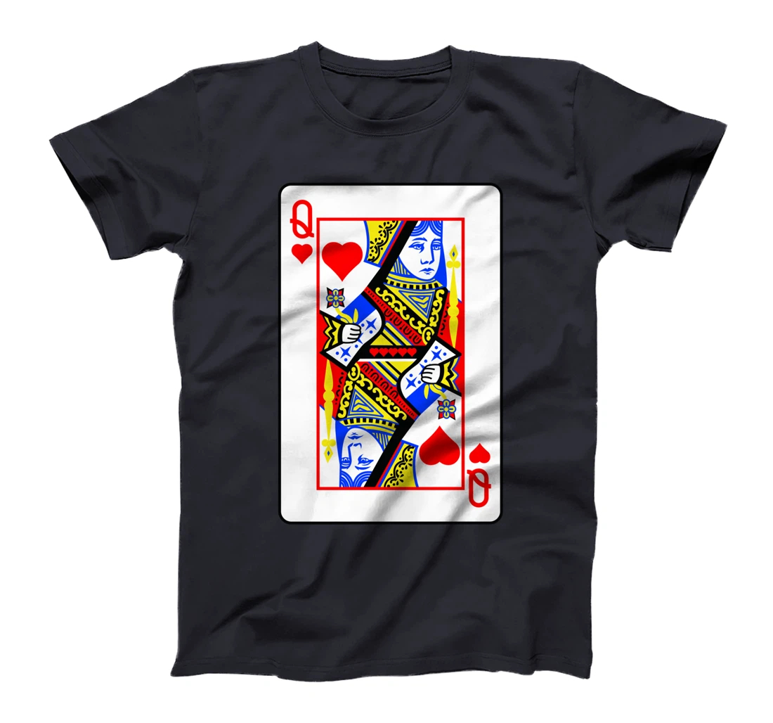 Queens Of Hearts Poker Card Games Playing Cards Black Jack T-Shirt