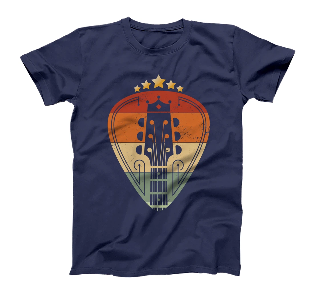 Guitar Pick Player Guitarist Retro Vintage T-Shirt