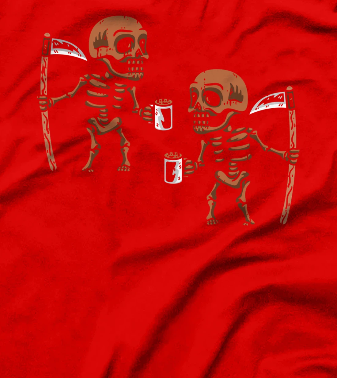 Melanin Skeleton Drinking Coffee Black History Month BLM T-Shirt