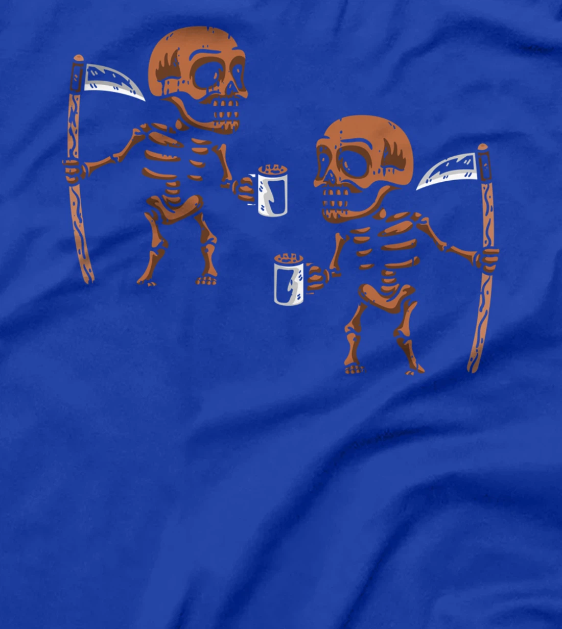 Melanin Skeleton Drinking Coffee Black History Month BLM T-Shirt