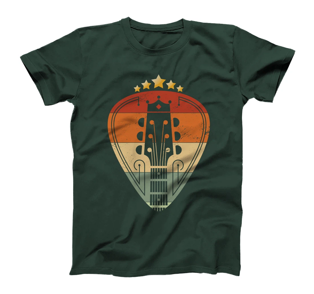 Guitar Pick Player Guitarist Retro Vintage T-Shirt