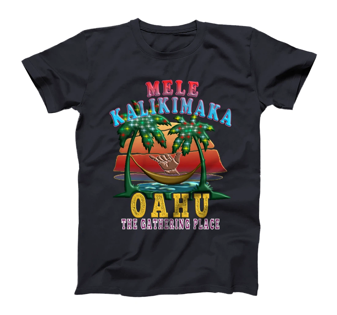 Merry Christmas Mele Kalikimaka Oahu Hawaii T-Shirt