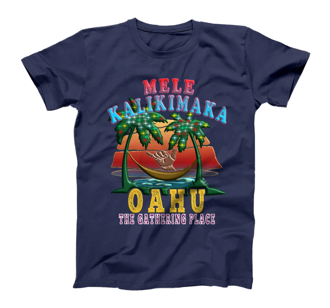 Merry Christmas Mele Kalikimaka Oahu Hawaii T-Shirt
