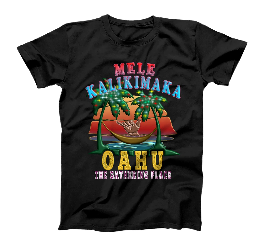 Merry Christmas Mele Kalikimaka Oahu Hawaii T-Shirt