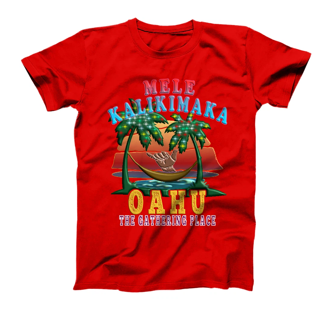 Merry Christmas Mele Kalikimaka Oahu Hawaii T-Shirt