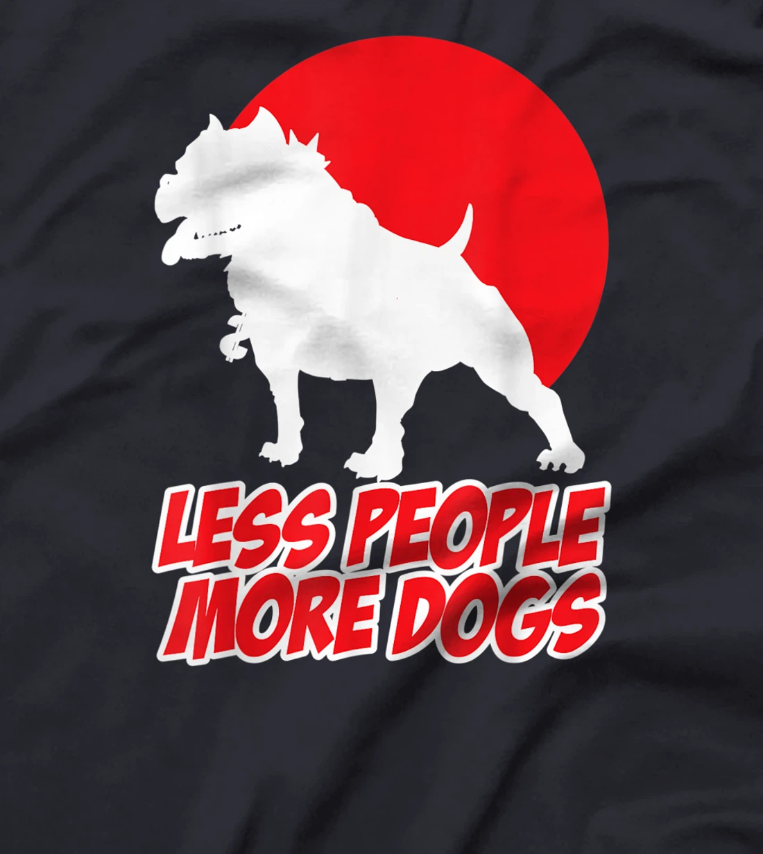 Less People More Dogs Funny Pet Puppy Sunset Sarcastic Men's T-Shirt, Women T-Shirt