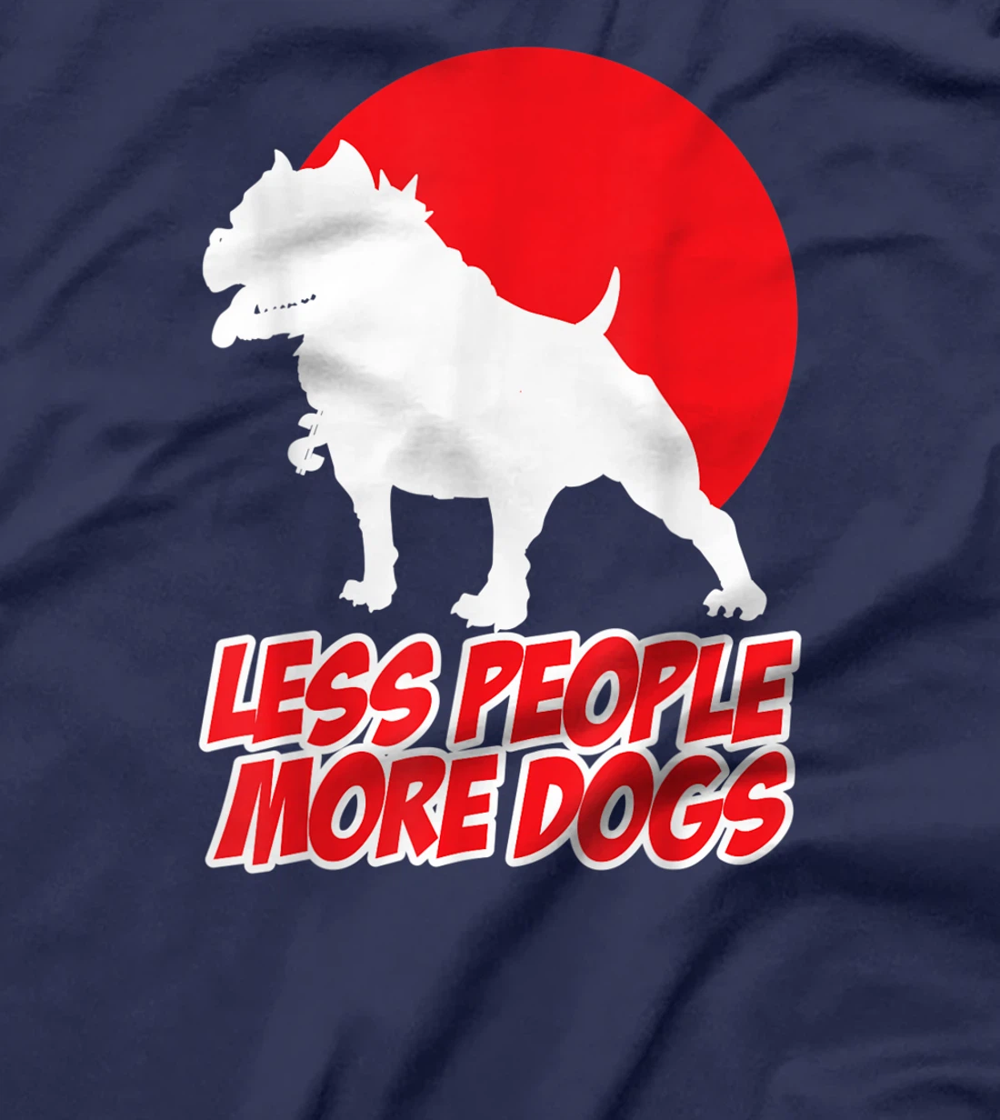 Less People More Dogs Funny Pet Puppy Sunset Sarcastic Men's T-Shirt, Women T-Shirt